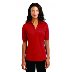 Patient Access Ladies Red Metro Polo