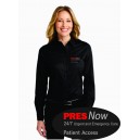 PRES Now Patient Access ladies Black Twill shirt